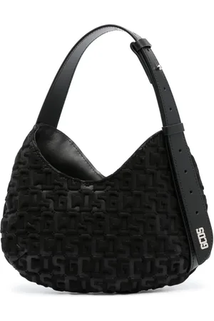 GCDS Comma schoudertas met monogram