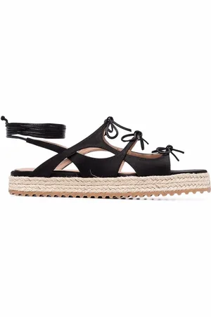 Scarosso X Paula Cademartori leren sandalen