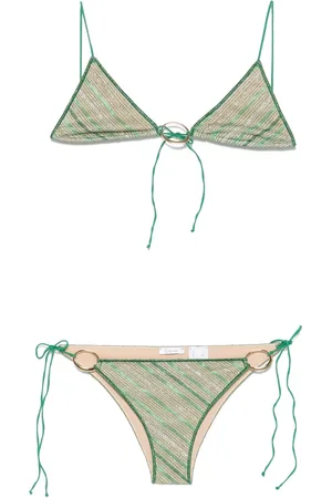 Oseree Gestreepte bikini met O