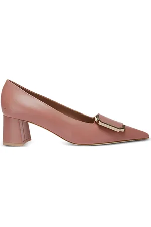MALONE SOULIERS Hayes 45 mm leren pumps met gespdetail
