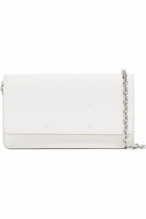 Maison Margiela Leren portemonnee met ketting