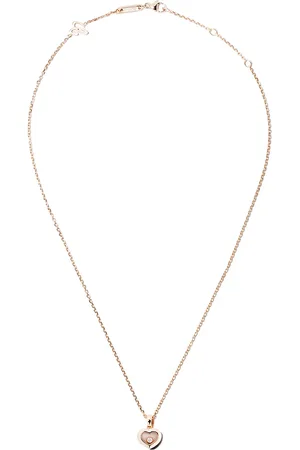 Chopard 18kt roségoud Happy Diamonds Icons hanger ketting