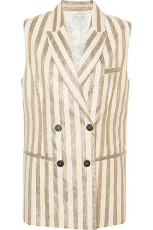 FORTE FORTE Gilet met dubbele rij knopen