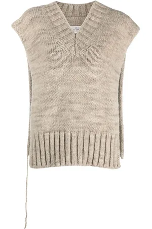 Maison Margiela Gebreide spencer met print