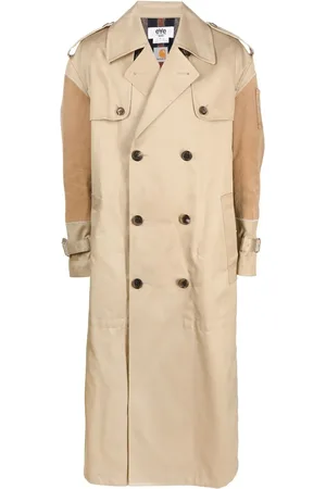 JUNYA WATANABE X Carhartt trenchcoat met vlakken
