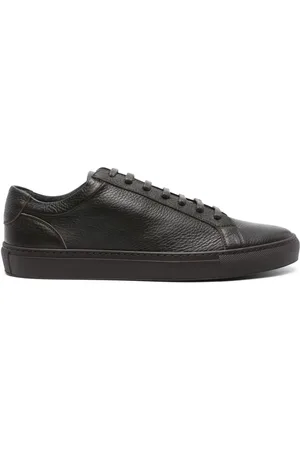 corneliani Herren bewerkte leren sneakers