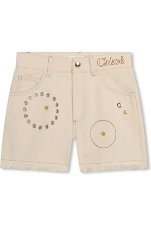 Chloé Katoenen spijkershorts met ringlets