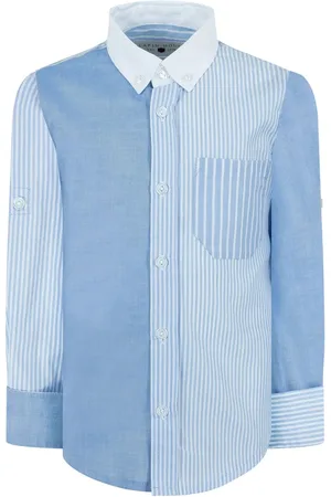 Lapin House Katoenen shirt met gestreept vlak