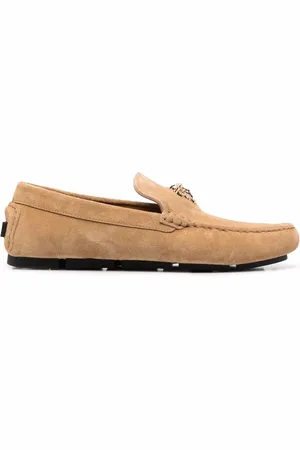VERSACE La Medusa suède loafers