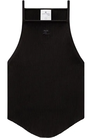 Courrèges Holistic tanktop met logopatch