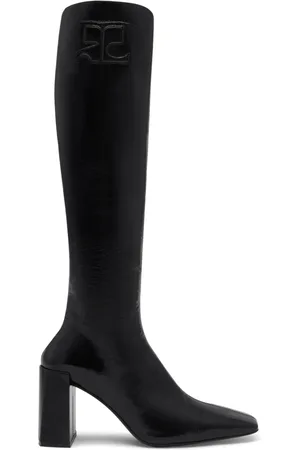 Courrèges Heritage Naplack 70 mm leren laarzen