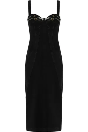 VERSACE Denim midi
