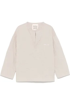 DOUUOD KIDS Shirt met geborduurd logo
