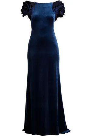 Tadashi Shoji Maylee fluwelen avondjurk