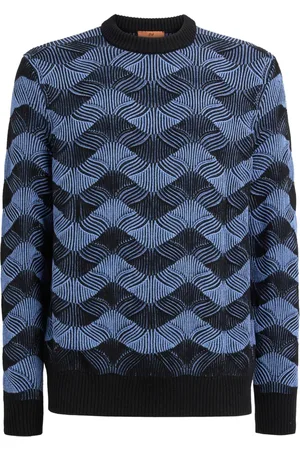 Missoni Geribbelde trui met ronde hals