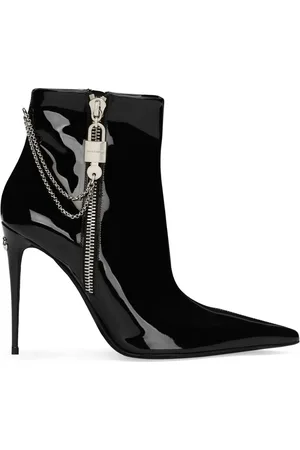 Dolce & Gabbana 105mm lakleren enkellaarzen