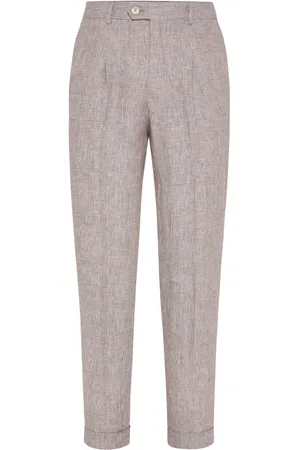 Brunello Cucinelli Broek met geplooid detail