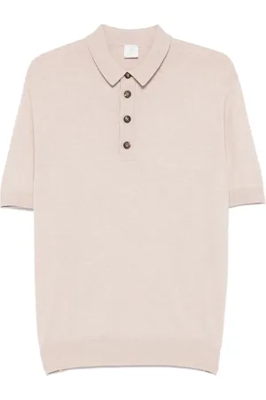 ELEVENTY Poloshirt met gemêleerd effect