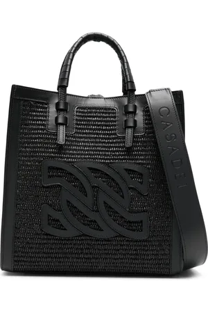 Casadei Beaurivage raffia shopper