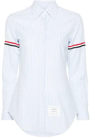 Thom Browne Gestreepte denim blouse