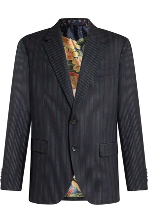 Etro Wollen blazer met krijtstreep