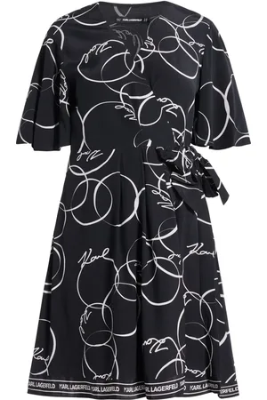 Karl Lagerfeld Wikkeljurk met Circle