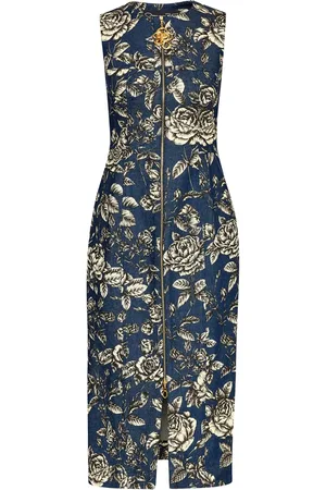 Oscar de la Renta Denim midi