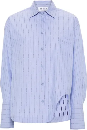 The Attico Eliza gestreepte katoenen blouse