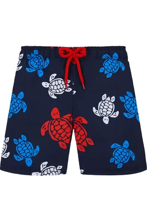 Vilebrequin Zwembroek met schildpadprint en logo