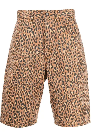 AMISH Shorts met luipaardprint