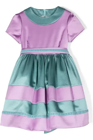 COLORICHIARI Jurk met colourblocking