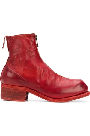 GUIDI Front zip ankle boots
