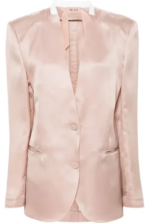 Nº21 Zijden blazer met enkele rij knopen