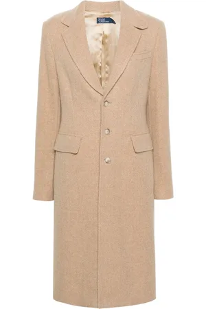 Ralph Lauren Jas met enkele rij knopen en visgraat patroon