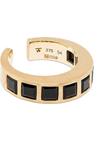 TOM WOOD 9kt gerecycled gouden Arch Square ring
