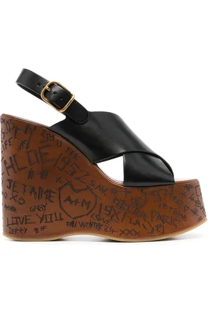 Chloé Maxime 130 mm sandalen met sleehak