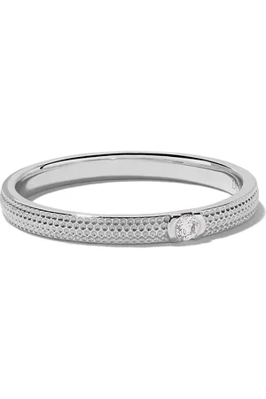 De Beers 18kt witgouden Talisman Azulea ring met diamant