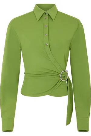 Paco rabanne Gedrapeerde wikkelblouse