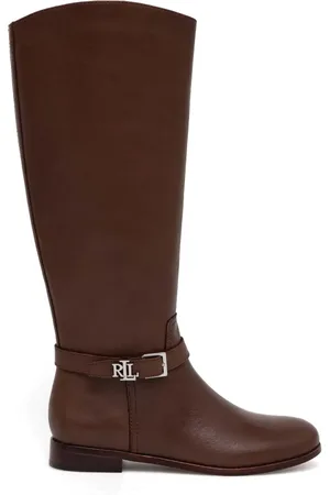 Ralph Lauren Brooke leren laarzen