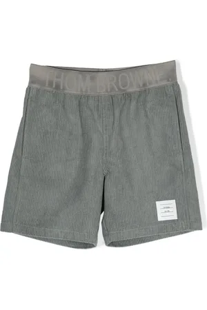 Thom Browne Ribfluwelen shorts