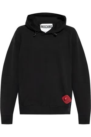 Moschino Katoenen hoodie met veiligheidslabel