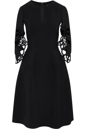Oscar de la Renta Orchid jurk met split in de hals