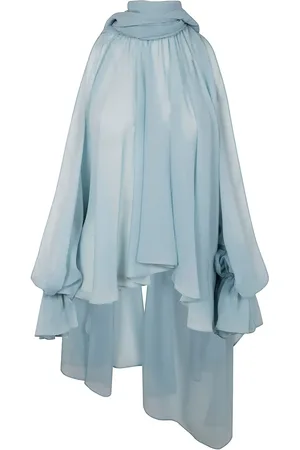 BLUMARINE Georgette asymmetrische blouse
