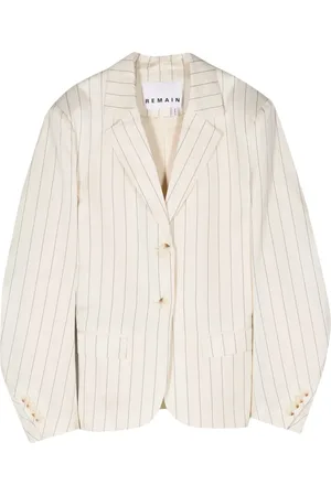 REMAIN Blazer met krijtstreep en enkele rij knopen
