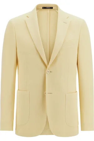 Boggi Milano Crêpe katoenen blazer met textuur