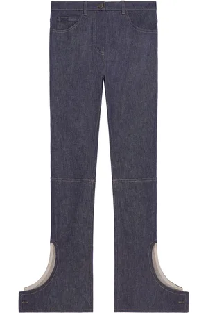 Courrèges Straight jeans met geborduurd logo