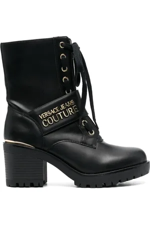 VERSACE Laarzen met logoplakkaat