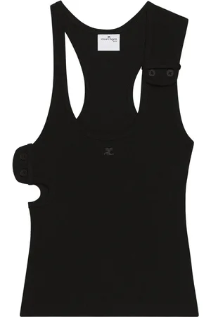 Courrèges Geribbelde tanktop
