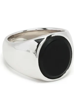 TOM WOOD Ring met ovalen onyx
