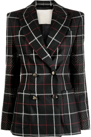 Elie saab Geruite blazer